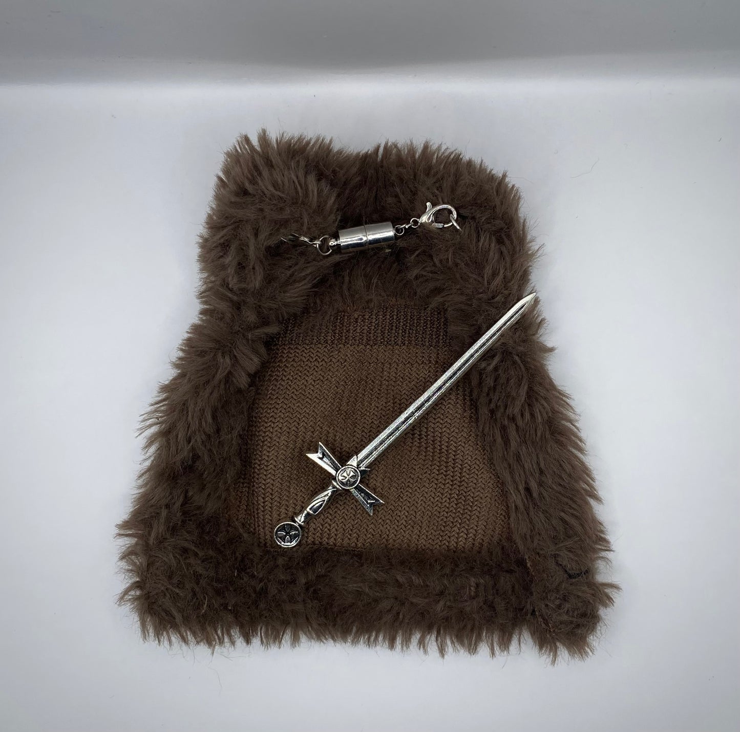 Viking faux fur clock and cloak set for your pecker/weenie