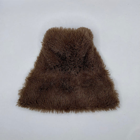 Faux Fur Shaft Cape